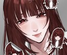 ステッカー風ミニキャラを描きます アイコン、サムネに使用、顔隠し用など様々なものに使用できます イメージ10