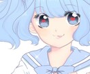 可愛い女の子のイラスト描きます SNSのアイコンが欲しい！という方向け イメージ1