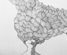 独特で緻密なモノクロ絵画描きます ミリペンという極細ペンなどを利用した，絵画作品です。 イメージ4