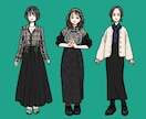 全身イラストスナップお描きします スナップ写真のようにあなたの全身をイラスト化します。 イメージ2