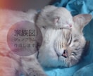 ジェノグラムと呼ばれる家族図をプロが作成します 家族紹介や会話のきっかけに☆カウンセリングや受診にもおすすめ イメージ1