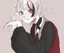 美麗・きれい系のSNSアイコン作成します 目を引くイラストでアクセス数を伸ばしましょう イメージ5