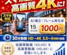 動画変換！高画質動画　FHD,４Kに変換致します AI補正で最高画質に変換！！！ イメージ2