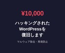 ハッキングされたWordPressを復旧します マルウェア除去から再発防止まで。5月末までの特別価格 イメージ1