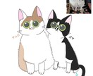 ペットの写真からゆるかわイラスト描きます 大切な“うちの子”をシンプルで可愛いイラストに仕上げます イメージ3