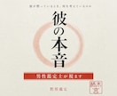 黙照鑑定で彼の本音と今の気持ちを視ます 男性鑑定士が視る｜連絡が来ない・はぐらかす彼の本音 イメージ1