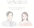ゲスト全員を描く似顔絵ウェルカムボードを作成します 家族婚・親族婚・少人数婚にも｜結婚証明書にも対応 イメージ3