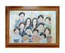 ふんわりタッチの水彩似顔絵をお描きします お祝いや記念日に！世界に一つだけのプレゼント☆A3サイズ イメージ6