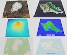 立体地形図作成（CG動画、3Dプリント可能）します 世界中のあらゆる地形を3Dで再現可能です。 イメージ1