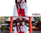 最短即日納品✨人物写真のレタッチ承ります 5枚1000円〜◎人物写真の加工、修正行います イメージ3