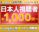 YouTube再生回数を正規広告で増やします 【収益化を目指す方へ】広告で質の高い視聴者を獲得 イメージ1