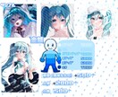 SNSアイコン/立ち絵/1枚絵 等を描きます サムネイルや、活動するにあたっての必要なイラストを描きます♩ イメージ2