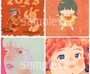 イラスト歴10年♡やさしい似顔絵・イラスト描きます アイコン、キャラクター、可愛い、ゆるふわ系、女の子、人物など イメージ3