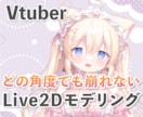 最高品質の美しいLive2Dモデリング承ります 揺れや動きをしっかりこだわりたい方へ！ イメージ1
