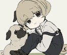 最短5日！ざかざかミニキャライラスト描きます 【短納期！SNSアイコンやグッズイラストにも！】 イメージ3