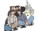 最安値★イラスト化のご依頼承ります 〜思い出の写真をイラストにして残しませんか？アイコン用もok イメージ4