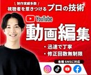 YouTube動画の編集をいたします プロの編集者が丁寧に編集をさせて頂きます！【修正回数無制限】 イメージ1