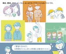 ふんわりかわいいシンプルイラスト描きます 親しみやすく使いやすいイラストを。商用可！ イメージ2