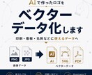 AIで作ったロゴをベクターデータ化します 印刷にも使えるAI・SVGデータに作り直します イメージ1
