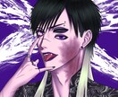 パンク系やV系のカッコいい男性キャラ描きます 一枚絵、立ち絵、アイコンなど厚塗りで丁寧に仕上げます！ イメージ1