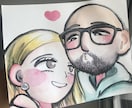 可愛いデフォルメ似顔絵描きます リアルすぎない可愛くレトロな一点ものな似顔絵 イメージ3