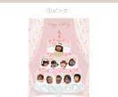 1歳のお誕生日にも◎バーステーポスターお作りします 可愛いチューリップ&ケーキのデザイン/女の子におすすめ◎ イメージ3