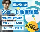 伝わるショート、編集します “伝わる1分”を広報視点でサポートします！ イメージ1