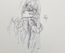 似顔絵、イラストを描きます デッサン、ペン画、シンプルタッチ。 イメージ4