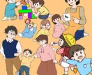 人物・キャラクターのカットイラストを制作します デフォルメから高等身まで対応◎用途に合わせたイラストを作成！ イメージ4