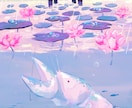 物語が伝わる幻想的な世界の一枚絵を描きます 【商用利用OK】背景付き！創作・ゲーム・歌ってみたの一枚絵に イメージ5