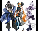 配信やゲームに使える立ち絵を描きます SD等身イラスト付き！全身3000円～ イメージ4