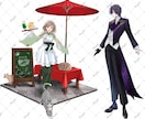 キャラクター立ち絵制作します TRPG・ゲーム・配信等で使用できる立ち絵イラストを描きます イメージ3