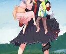 サムネや１枚絵にどうぞ！高品質イラストお描きします アニメ調の塗りで可愛く仕上げます！ イメージ8