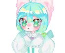 可愛いアイコン描きます きらきらおめめの可愛いイラストです イメージ2