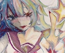 手描きイラスト原画を販売します 手描きで心を込めた一点ものの原画を制作します イメージ1
