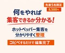 何をやれば集客できるか分かる！集客方法作成します ホットペッパーのデータだけでやるべき集客方法の全てが分かる♪ イメージ1