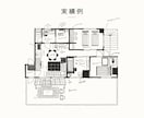ゆるくておしゃれな手描き間取り図を作成します お部屋の魅力を、ゆるっと一枚に。家具までかわいく描き込みます イメージ6