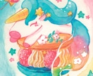 ふんわり可愛い水彩アイコン描きます やさしい色で描く、ふんわり可愛いアイコン イメージ3