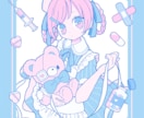 商用利用OK！ポップで可愛い一枚絵お描きします 一枚絵、ジャケット、MV、サムネイルなどに！ イメージ4