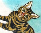猫さんの似顔絵描きます はがき大、手描きの原画をお届けします！ イメージ1