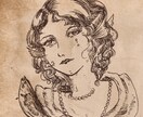 レトロなヴィンテージなアイコン・イラスト描きます 個性的！ブログやSNSの雰囲気がガラッと変わります イメージ5
