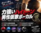 力強いハイトーンで男性仮歌を歌います ロックからバラードまで！力強い高音と感情豊かな歌声で表現！ イメージ2