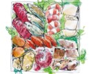 中に入っているメニュー描きます 高級チョコ店のようなクールでおしゃれな差込メニューを イメージ1