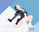 ポップでアートなスポーツアート制作いたします プロフィール画像・SNSアイコンに最適。プレゼントにも! イメージ4