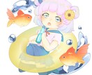 最短3日！お好みの可愛いふわふわ女の子描きます 観賞用・SNS用・歌ってみた・サムネイルなど！用途自由！ イメージ5