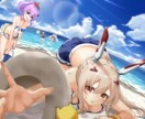 イラスト全般描きます SNSのアイコン、1枚絵、live2Dのキャラデザ等 イメージ1