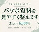 お手持ちのパワポ資料を見やすく整えます 教室・サービス案内の文字、余白、配色を整理 イメージ1