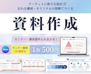 図解もおまかせ！スライド資料を構成から作成します 情報を整理し、伝わる形へ。ターゲットに合わせた資料作成を。 イメージ1