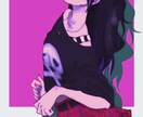 キャラクターイラスト・アイコン制作いたします リアルテイストでキャラの魅力を引き立てる1枚絵を描きます イメージ2