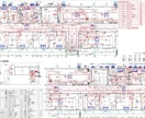 建築図から電気図面の施工図を作成します プロット図、配線図、系統図、詳細図などを作成します。 イメージ1